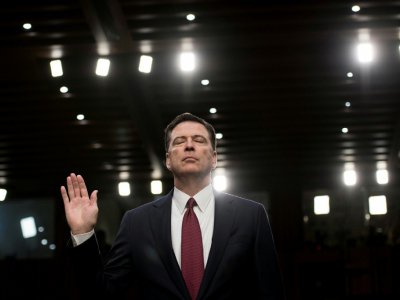 James Comey, ici lors de sa déposition au Sénat le 8 juin 2017 - Brendan Smialowski [AFP/Archives]