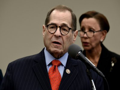 L'élu démocrate américain Jerry Nadler, qui préside la commission judiciaire de la Chambre des représentants, le 19 novembre 2019 à Washington - Olivier Douliery [AFP]
